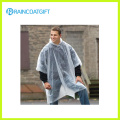 Unisexe PE transparent jetable manteau de pluie